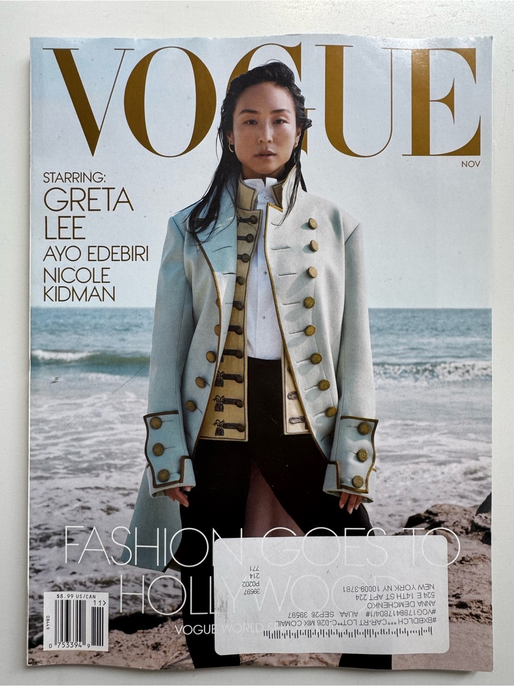 Vogue November 2025 featuring Greta Lee, Ayo Edebiri, Nicole Kidman